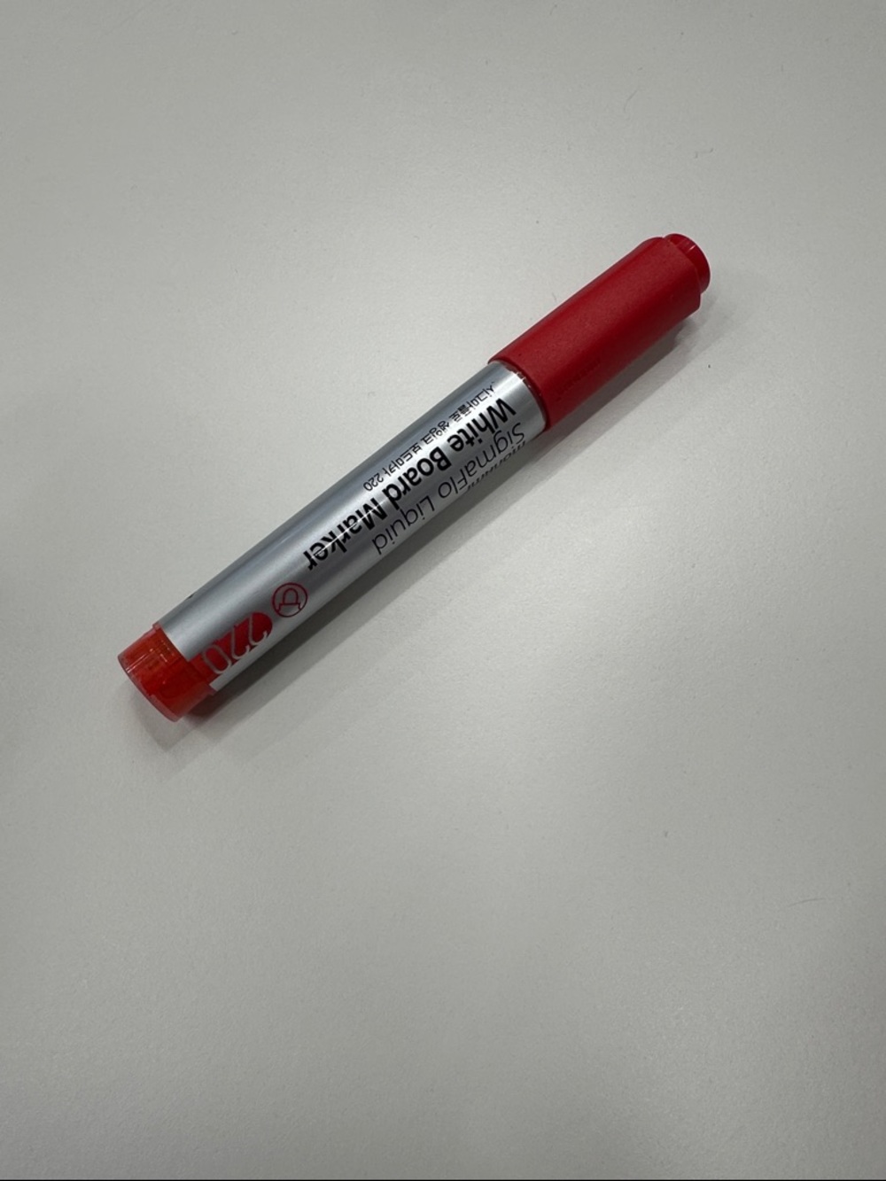 Red and Silver Whiteboard Marker